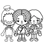 coloriage Toca Boca d