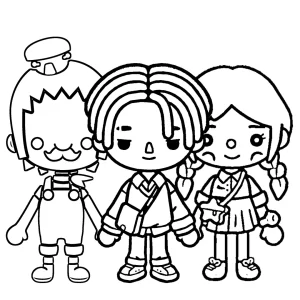 coloriage Toca Boca d
