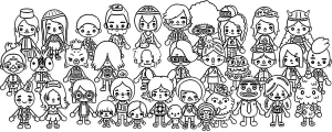 coloriage Toca Boca à imprimer pdf