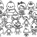 coloriage Toca Boca a colorier en ligne