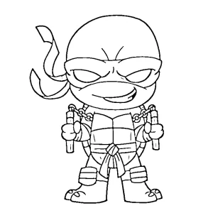 coloriage Tortue Ninja à imprimer