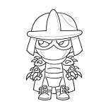 coloriage Tortue Ninja et apprentissage