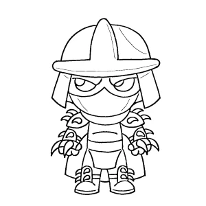 coloriage Tortue Ninja et apprentissage