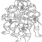 coloriage Tortue Ninja a imprimer gratuitement