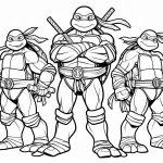 télécharger coloriage Tortue Ninja gratuit