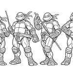 coloriage Tortue Ninja en ligne
