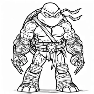 coloriage Tortue Ninja a dessiner en ligne