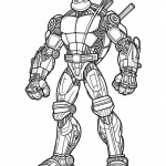 coloriage Tortue Ninja pour enfant gratuit