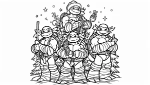 coloriage Tortue Ninja a colorier en ligne