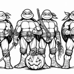 coloriage Tortue Ninja à imprimer gratuit
