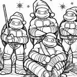 coloriage Tortue Ninja a dessiner en ligne