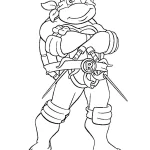 coloriage Tortue Ninja a imprimer gratuit