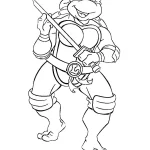 coloriage Tortue Ninja pour enfant de 10 ans
