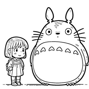 a imprimer coloriage Totoro gratuit