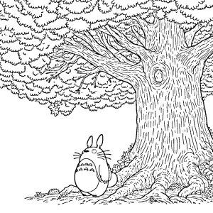 coloriage Totoro pour enfant de 10 ans
