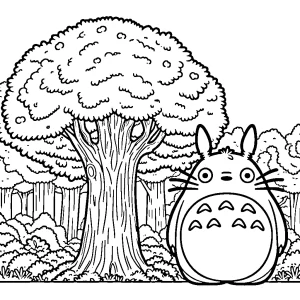 coloriage Totoro à imprimer