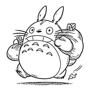 coloriage Totoro d