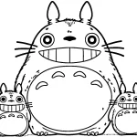 coloriage Totoro et dessin a imprimer