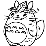 coloriage Totoro a dessiner et imprimer