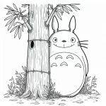 coloriage Totoro pour enfant de 6 ans