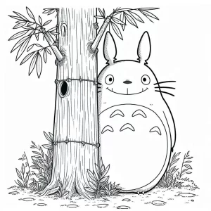 coloriage Totoro pour enfant de 6 ans