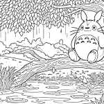coloriage Totoro pour enfant de 2 ans