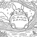 coloriage Totoro d