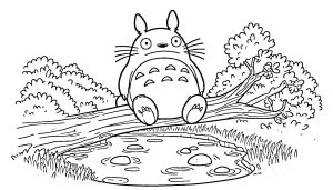 coloriage Totoro en ligne