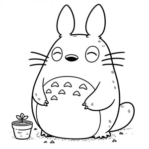 a imprimer coloriage Totoro gratuit