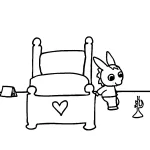 coloriage Trotro à imprimer kawaii
