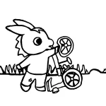 coloriage Trotro à imprimer pour enfant de 3 ans