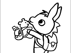 coloriage Trotro pour enfant de 7 ans