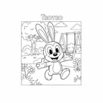 coloriage Trotro joue dans le jardin pour enfants a imprimer gratuit