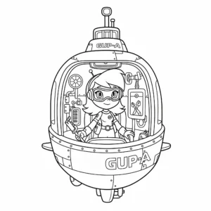 coloriage Tweak dans le GUP A à imprimer pour enfant de 9 ans