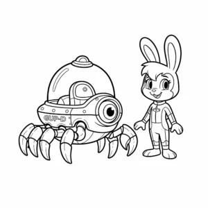 imprimer coloriage Tweak et son GUP D gratuit