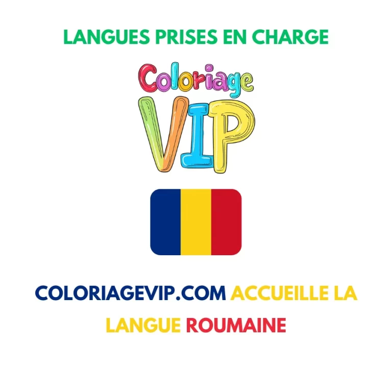 Tranh tô màu Coloriagevip.com accueille la langue roumaine
