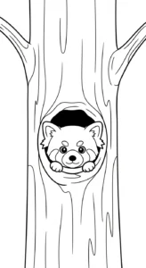 coloriage Panda Roux updated et apprentissage