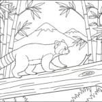 coloriage Panda Roux updated à imprimer pour enfant de 7 ans
