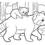 coloriage Panda Roux updated à imprimer pour enfant de 7 ans