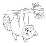 coloriage Panda Roux updated à imprimer pour enfant de 12 ans