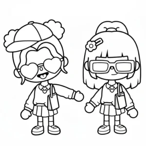 coloriage Toca Boca update gratuit en ligne