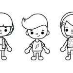 coloriage Toca Boca update et dessin a imprimer