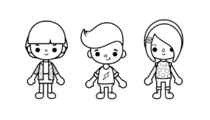 coloriage Toca Boca update et dessin a imprimer