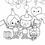 coloriage Toca Boca update a colorier en ligne gratuitement