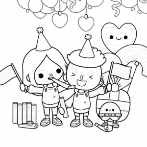 coloriage Toca Boca update a colorier en ligne gratuitement