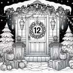 coloriage Coloriaeg Décembre à imprimer pour enfant de 12 ans