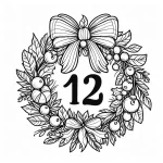 coloriage Coloriaeg Décembre à imprimer pour enfant de 10 ans