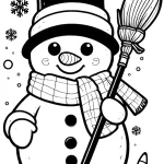 coloriage Coloriaeg Décembre pour enfants à imprimer