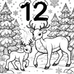 coloriage Coloriaeg Décembre pour enfant à imprimer
