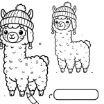 coloriage Alpaga à imprimer pour enfant de 10 ans